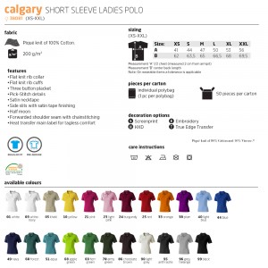 Тенниска-поло 'Calgary Lady' S (Elevate)-380819