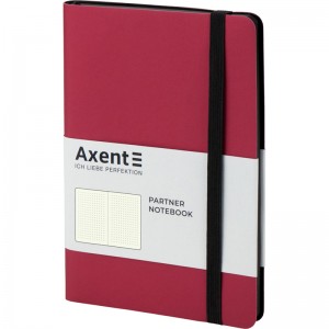 Блокнот Axent Partner Soft А5, на гумці, в крапку
