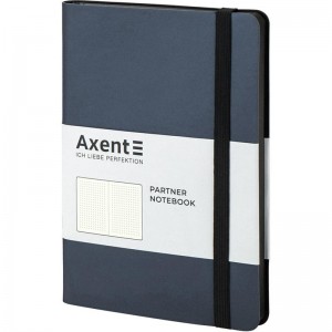 Блокнот Axent Partner Soft А5, на гумці, в крапку