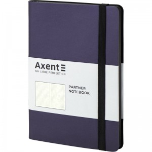Блокнот Axent Partner Soft А5, на гумці, в крапку