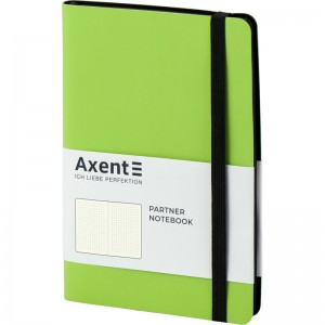 Блокнот Axent Partner Soft А5, на гумці, в крапку