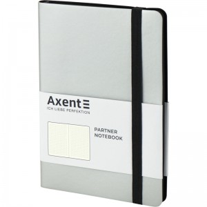 Блокнот Axent Partner Soft А5, на гумці, в крапку