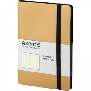 Блокнот Axent Partner Soft А5, на гумці, в крапку