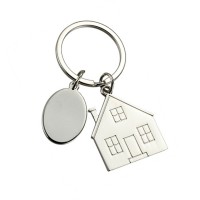 Брелок металевий Будиночок